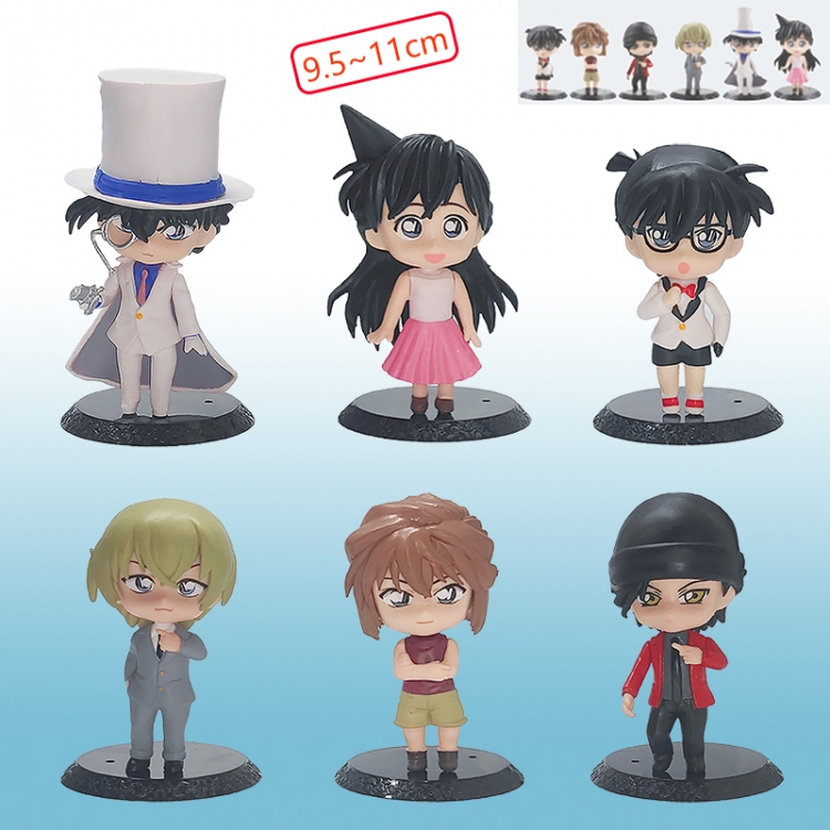 detective conan anime figure for 6pcs