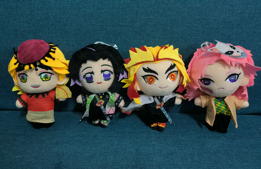 demon slayer kimets anime Plush toy 7 inches  price for 4pcs