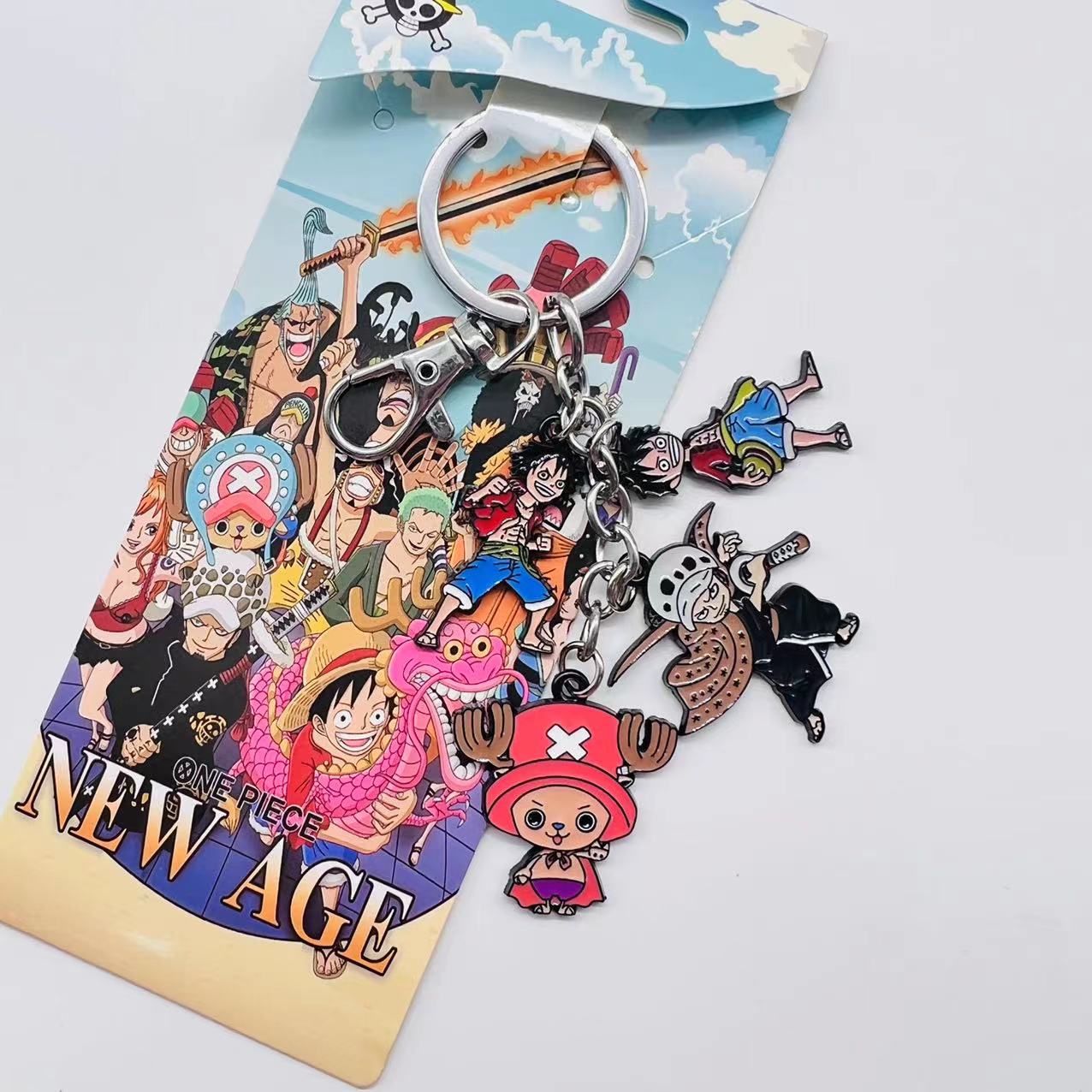 One piece anime keychain