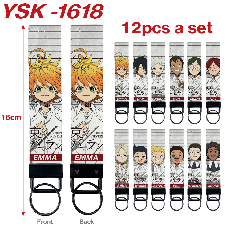 The Promised Neverland anime keychain 12 pcs a set