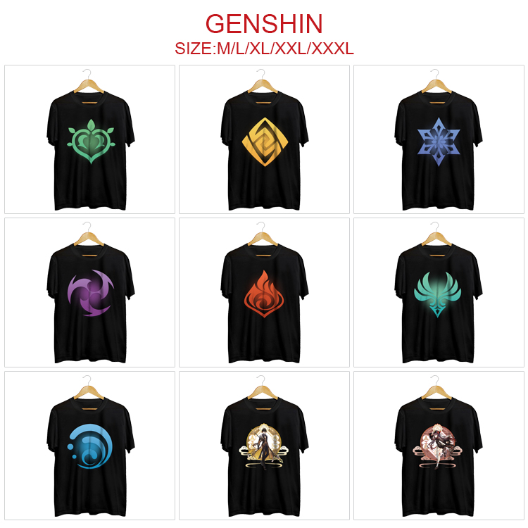 Genshin Impact anime T-shirt