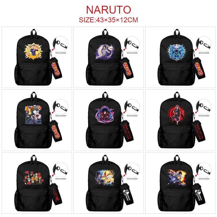 Naruto anime bag+Small pencil case set