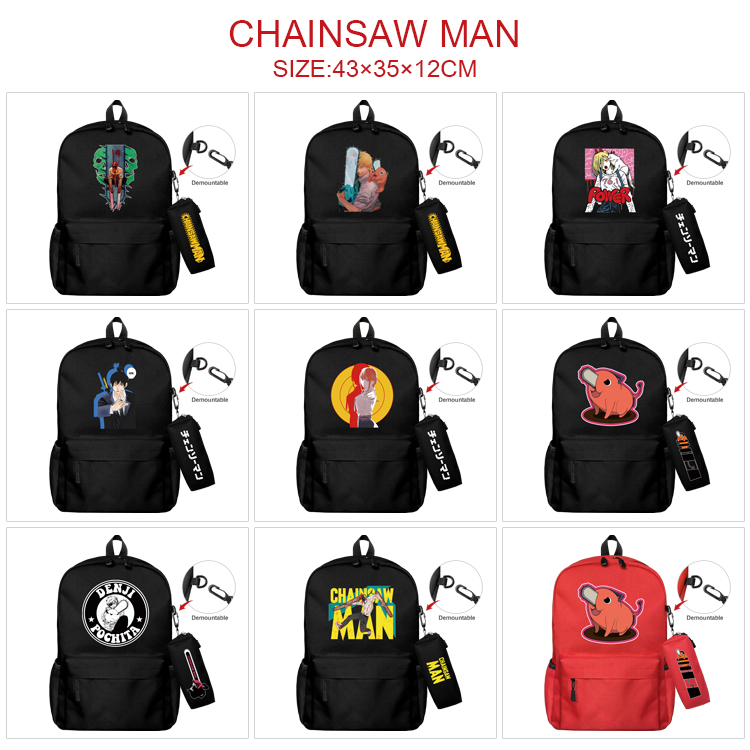 chainsaw man anime bag+Small pencil case set