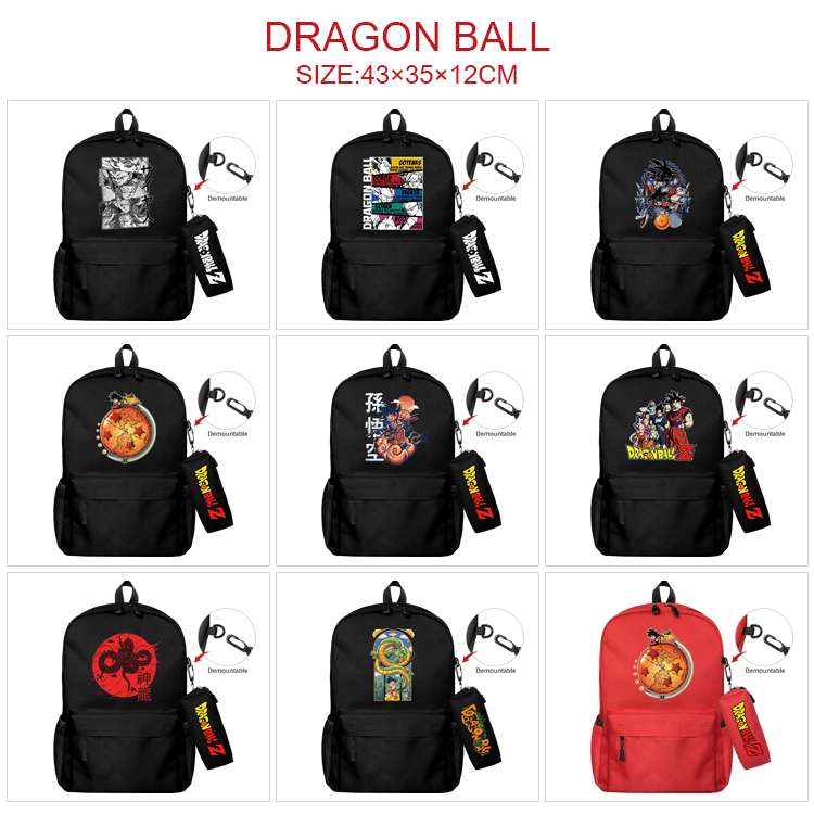 dragonball anime bag+Small pencil case set