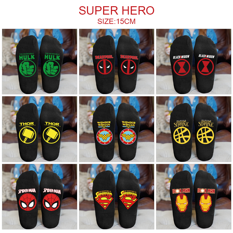 Superhero anime socks