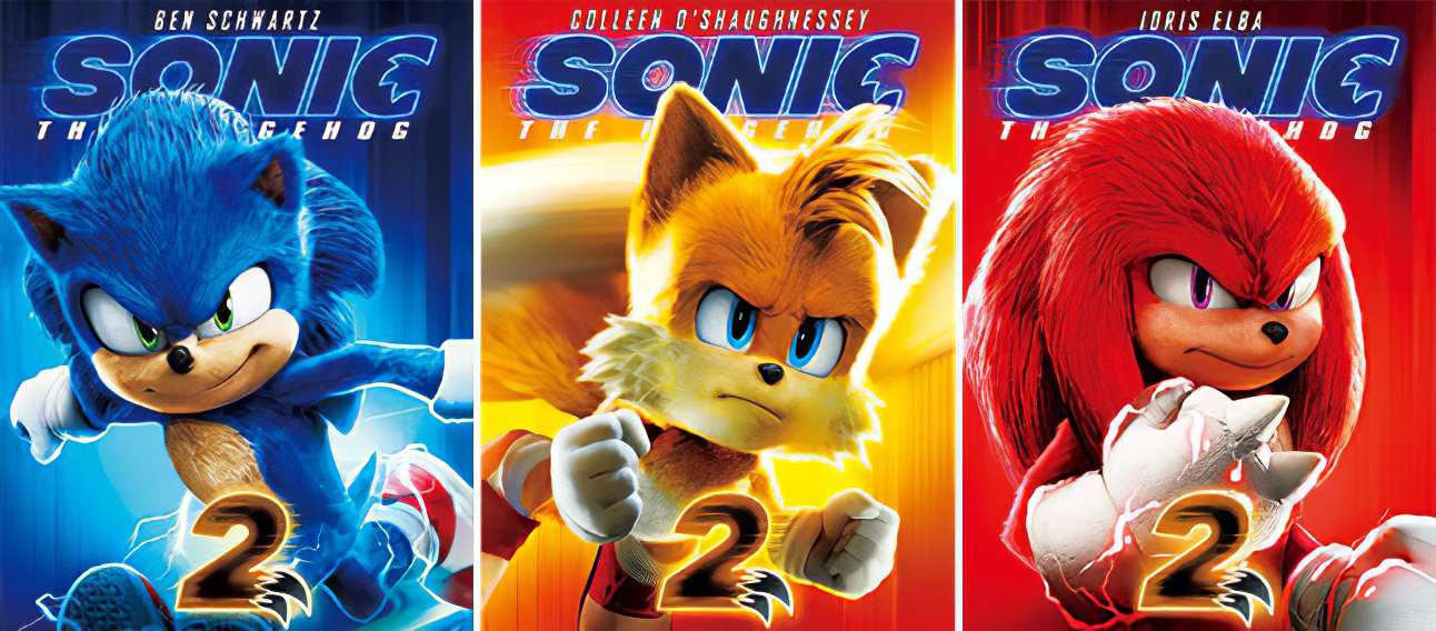 sonic anime 3d poster
