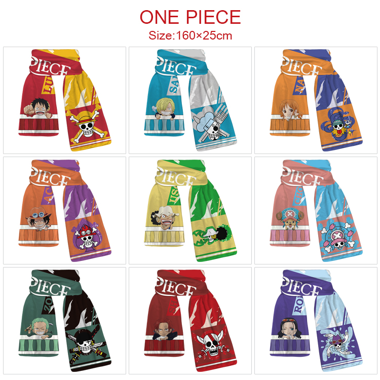 One piece anime scarf 160*25cm