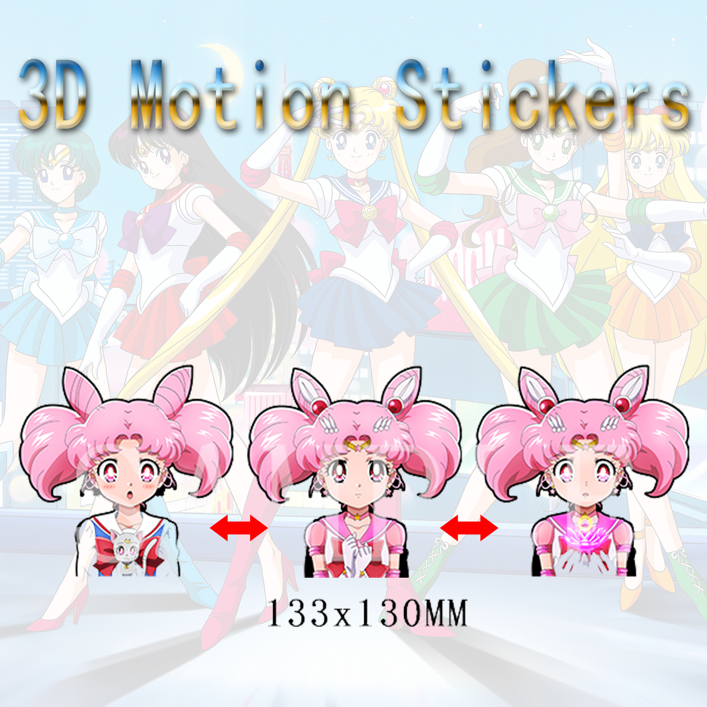 SailorMoon anime 3d sticker