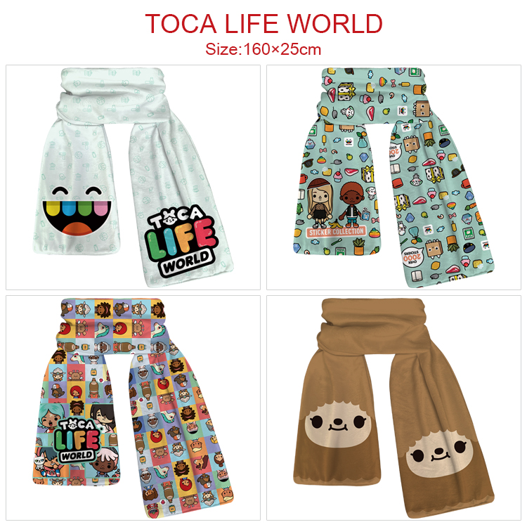 Toca life world anime scarf 160*25cm