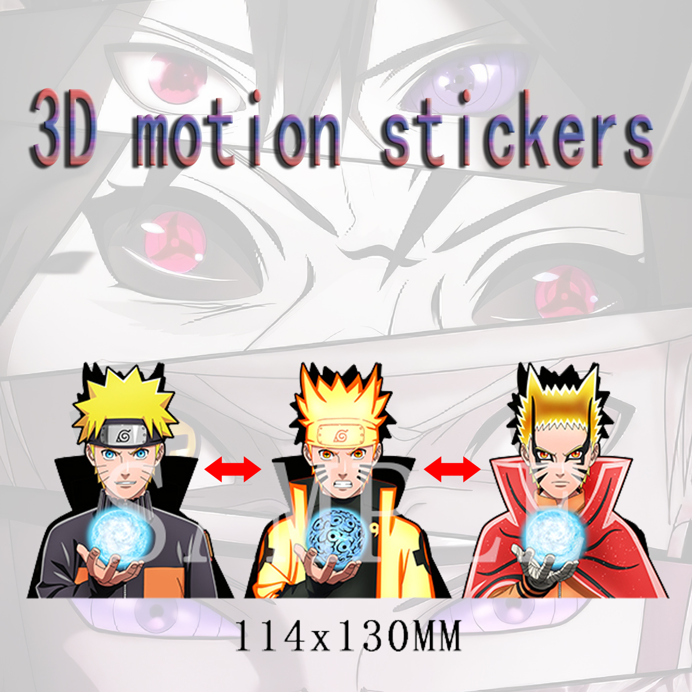 naruto anime 3d sticker