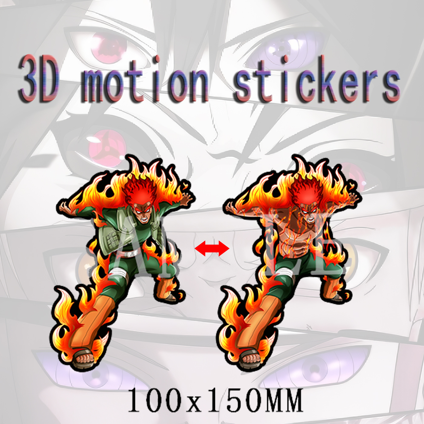 naruto anime 3d sticker