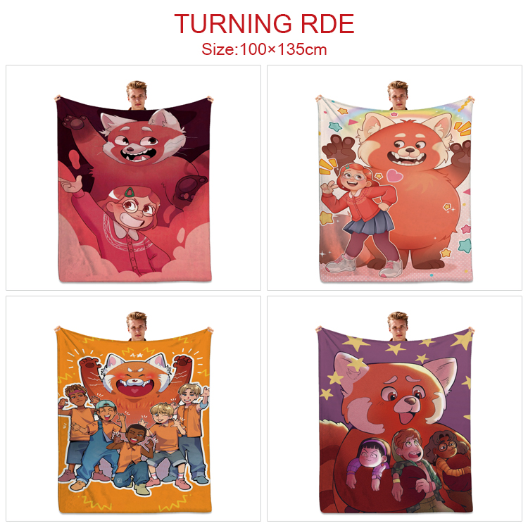 Turning Red anime blanket 100*135cm