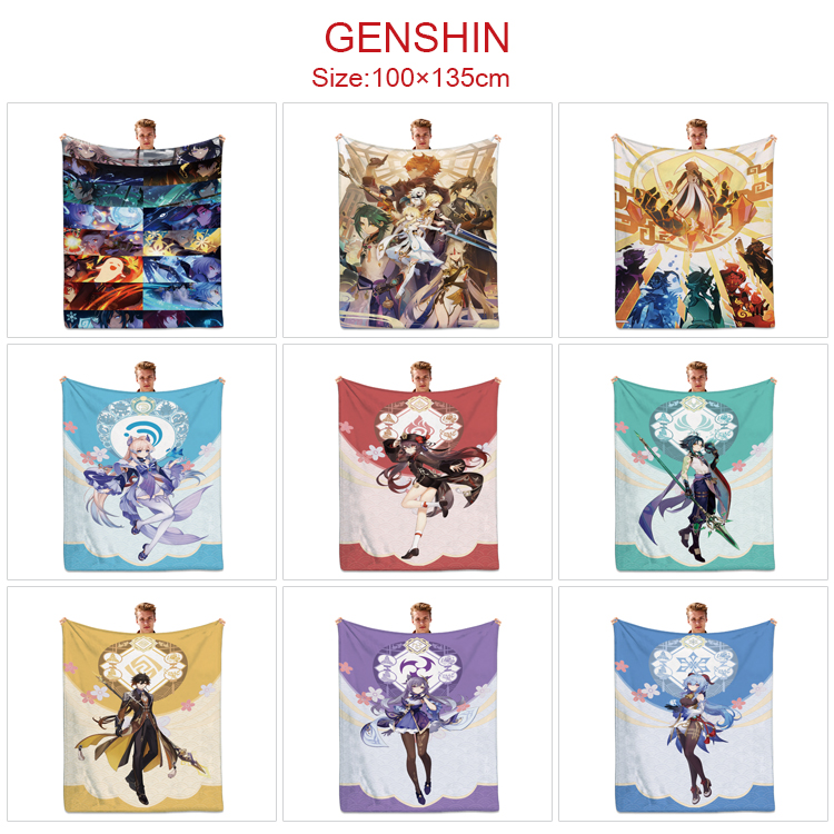 Genshin Impact anime blanket 100*135cm
