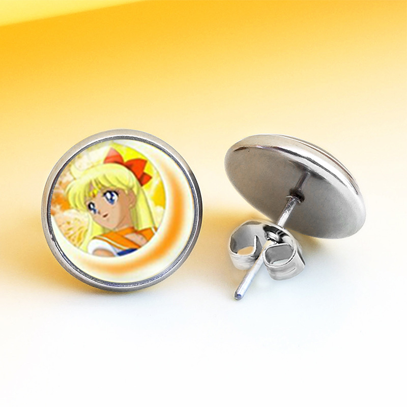 Sailor Moon Crystal anime Earrings 1.5-1.4cm