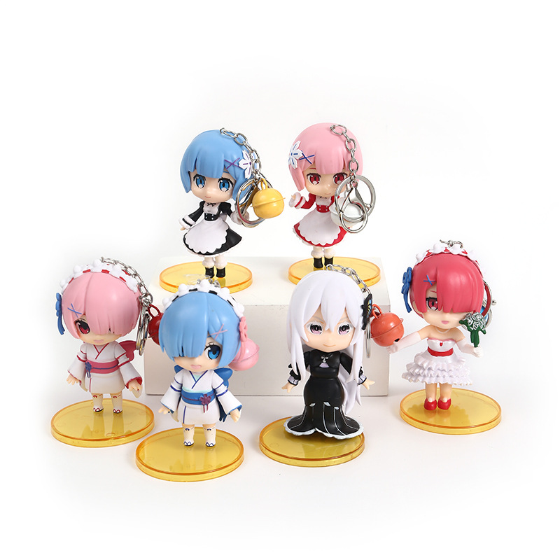 Re Zero Kara Hajimeru Isekai Seikatsu anime Keychain price for a set 9cm