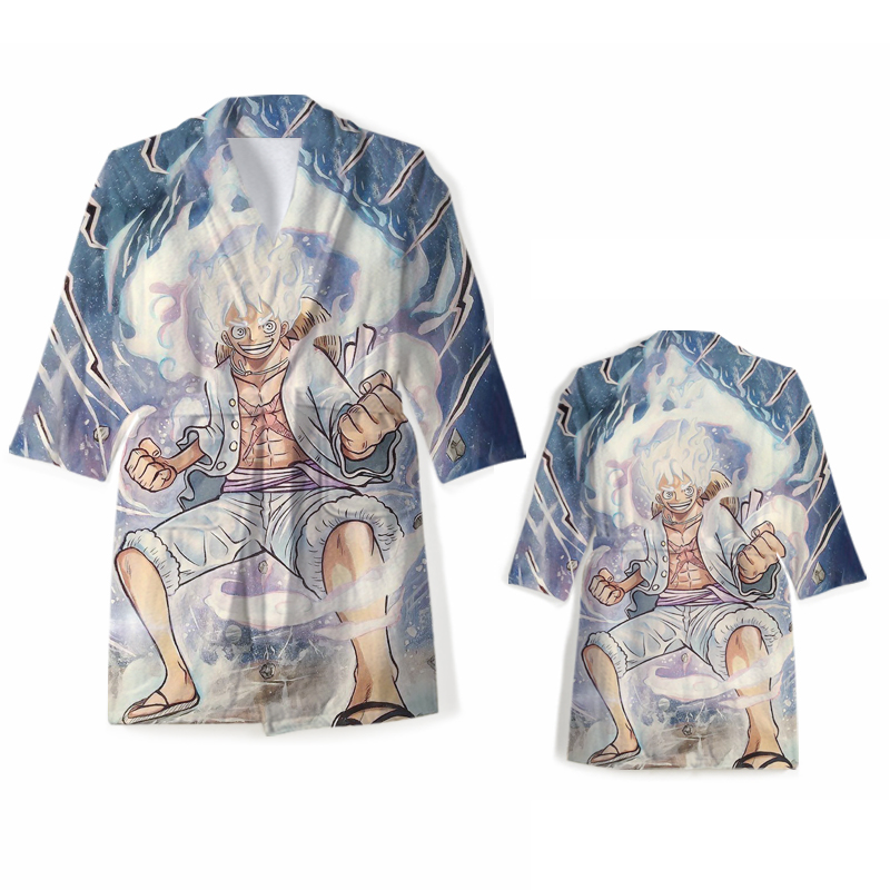 One piece anime bathrobe