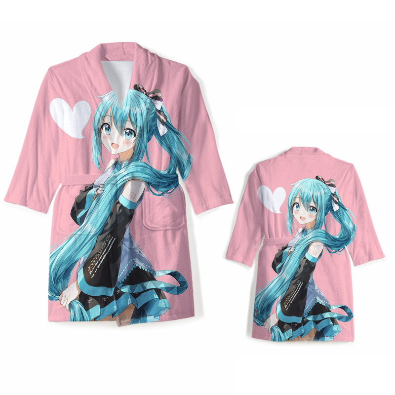 Hatsune Miku anime bathrobe