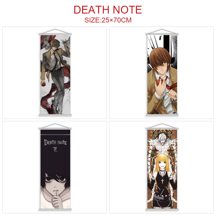 Death Note anime wallscroll 25*70cm price for 5 pcs