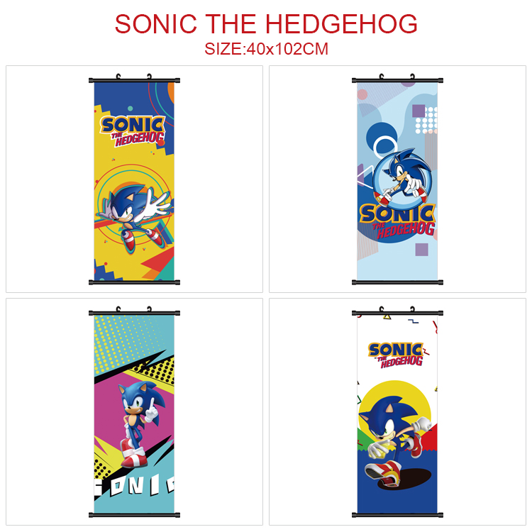 Sonic anime wallscroll 40*120cm