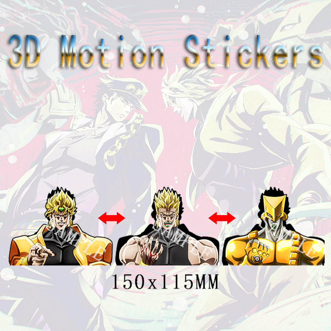 Jujutsu Kaisen anime 3d sticker