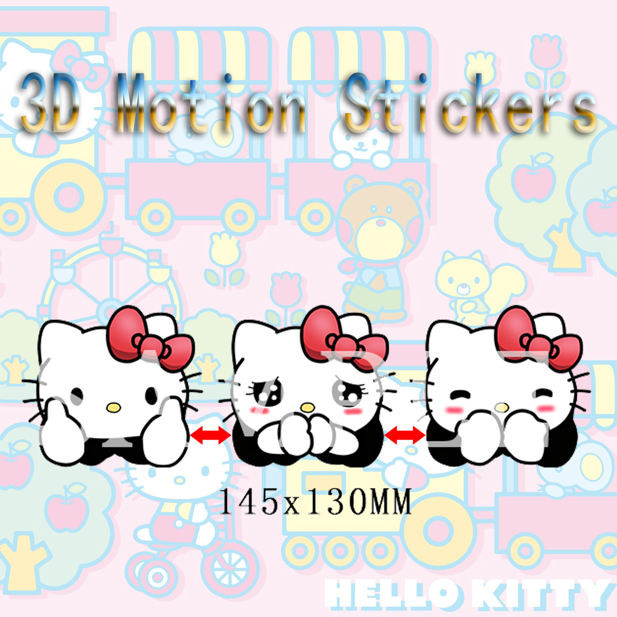 helloKitty anime 3d sticker