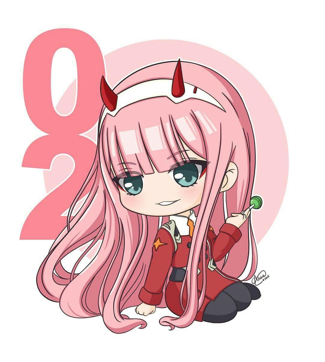 Darling In The Franxx anime car sticker