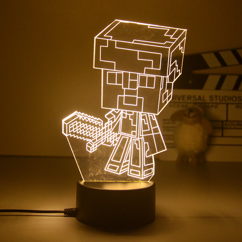 Minecraft anime 7 colours LED light