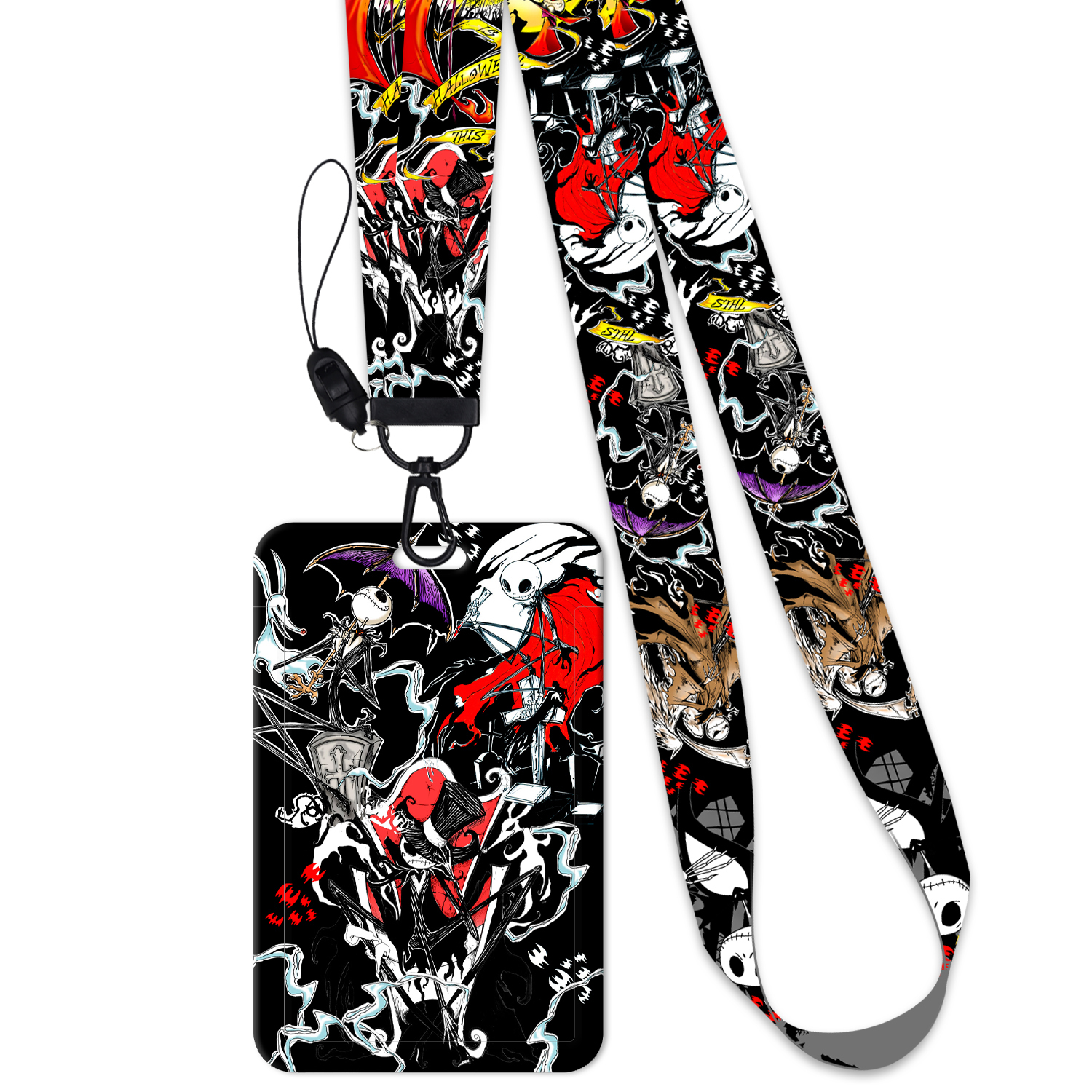 Halloween Town anime lanyard phonestrap 45cm*2.5cm