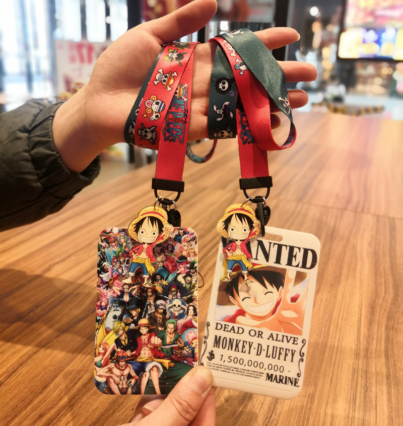 One piece anime lanyard phonestrap7*11cm price for 10 pcs