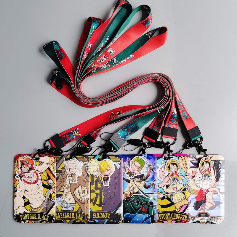 One piece anime lanyard phonestrap7*11cm price for 10 pcs