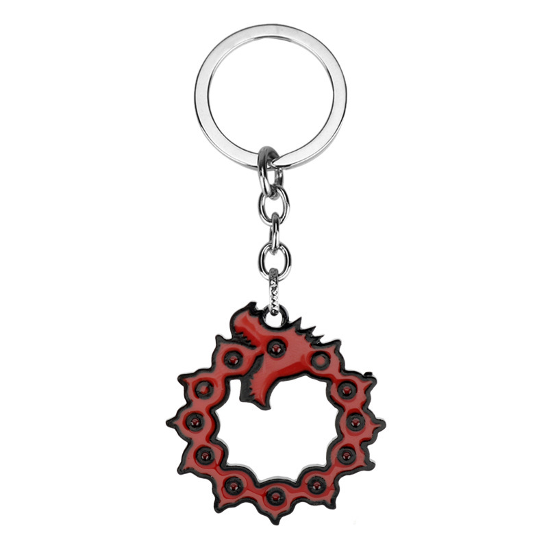 seven deadly sins anime keychain