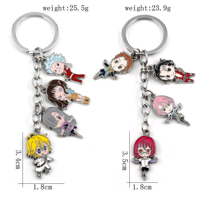 seven deadly sins  anime keychain