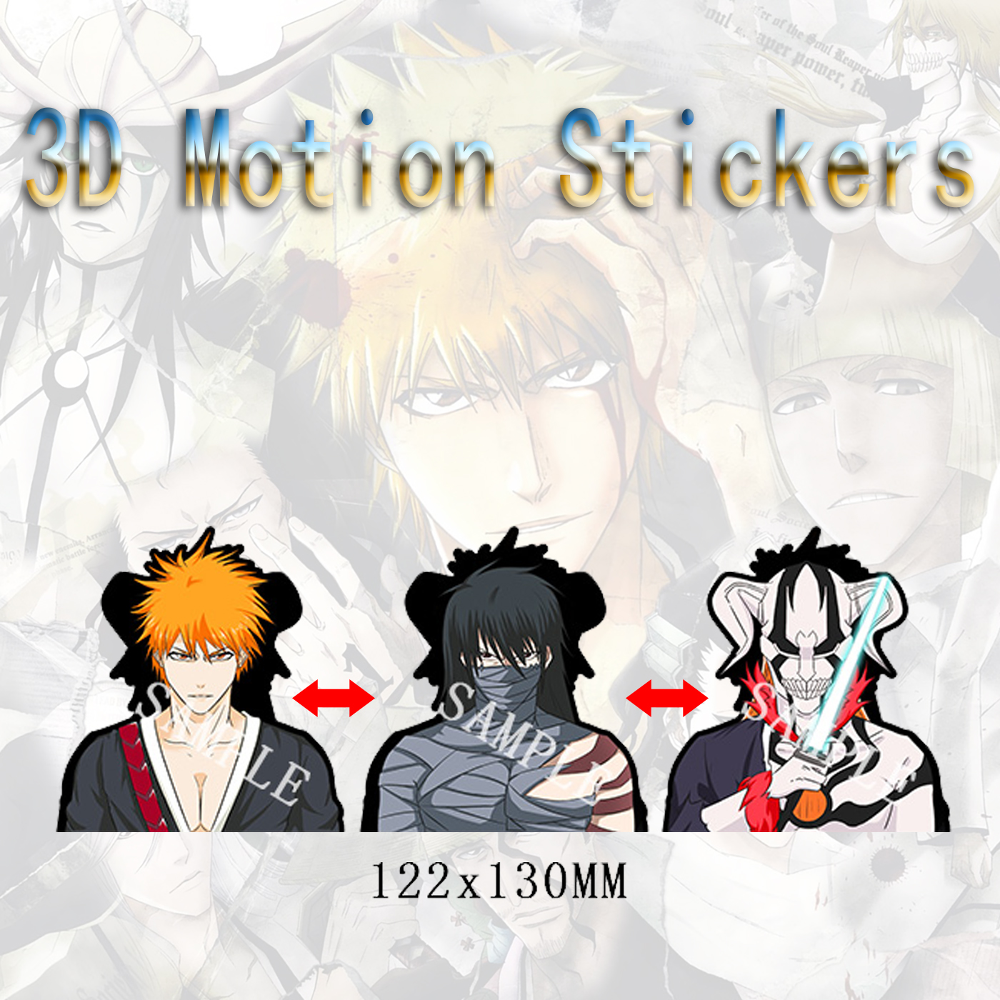 Bleach anime 3d sticker