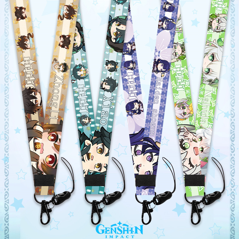 Genshin Impact anime lanyard phonestrap ( 45cm*2.5cm )