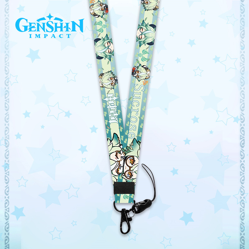 Genshin Impact anime lanyard phonestrap ( 45cm*2.5cm )