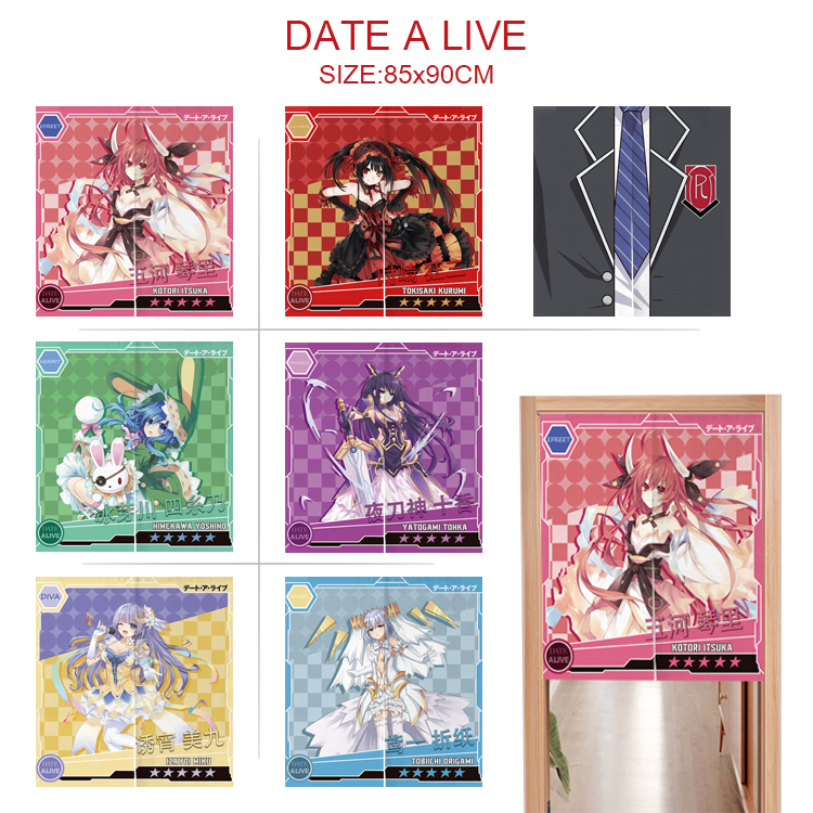 Date A Live anime anime door curtain 85*90cm