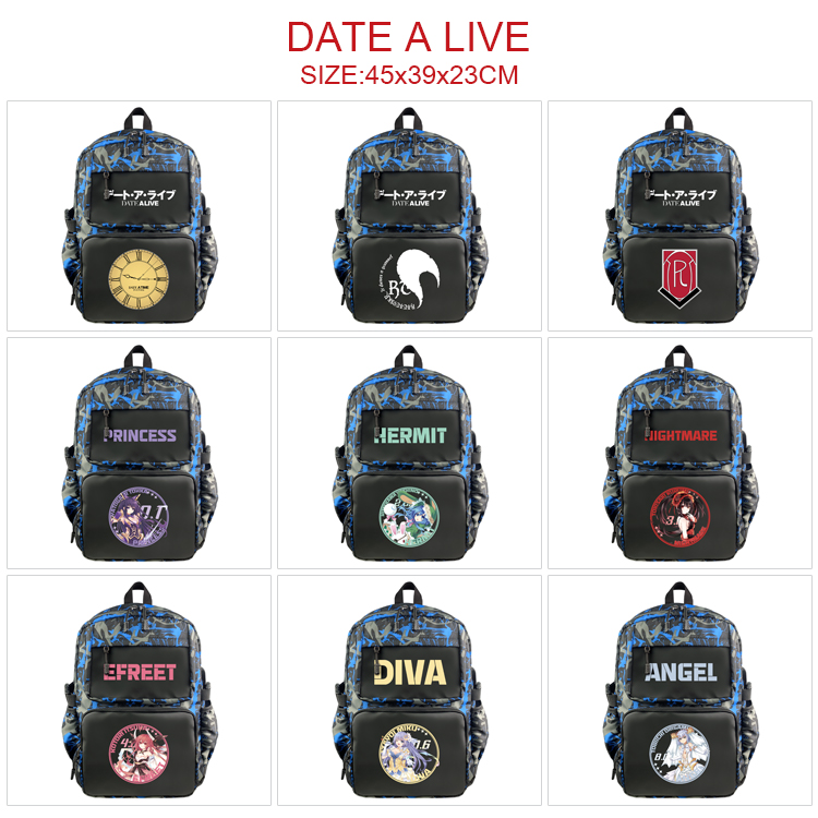 Date A Live anime Backpack bag