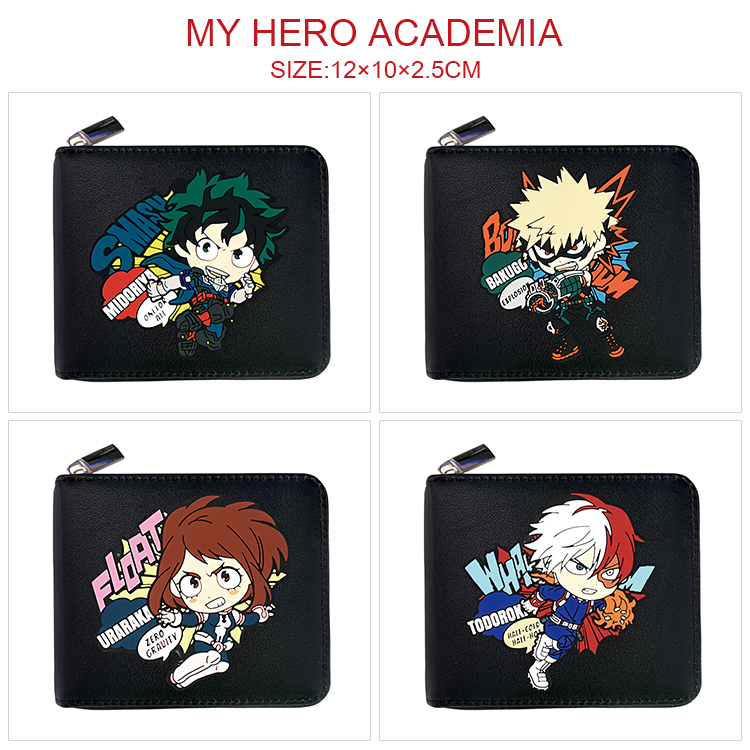 My Hero Academia anime wallet 12*10*2.5cm