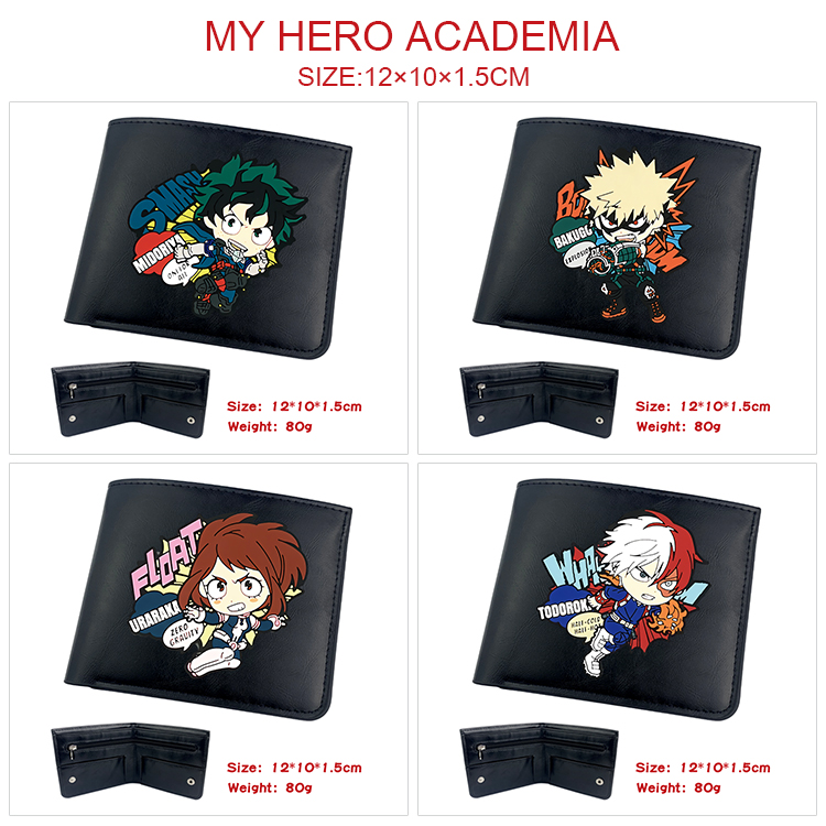 My Hero Academia anime wallet 12*10*1.5cm