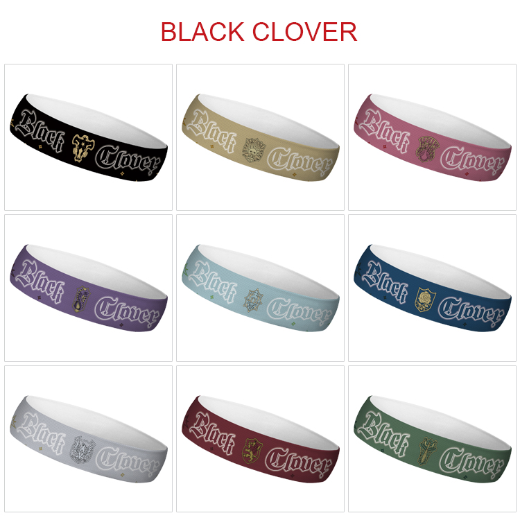 Black Clover anime sweatband