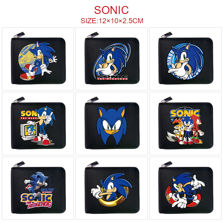 Sonic anime wallet 12*10*2.5cm