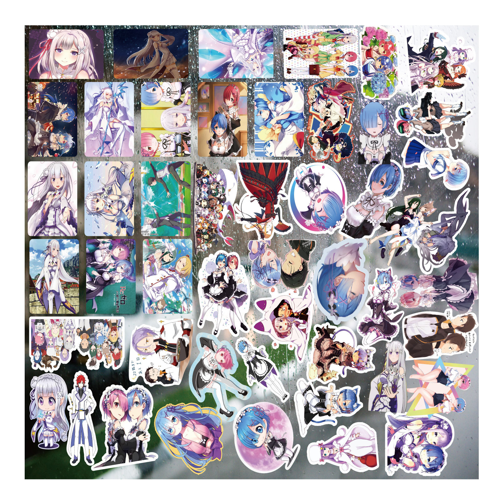 Re Zero Kara Hajimeru Isekai Seikatsu anime 3D sticker price for a set of 50pcs