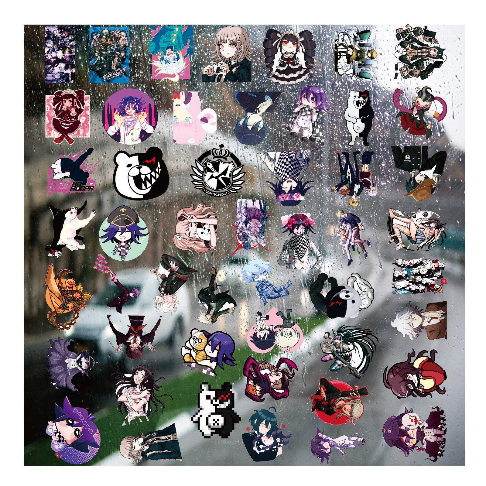 Danganronpa anime 3D sticker price for a set of 50pcs