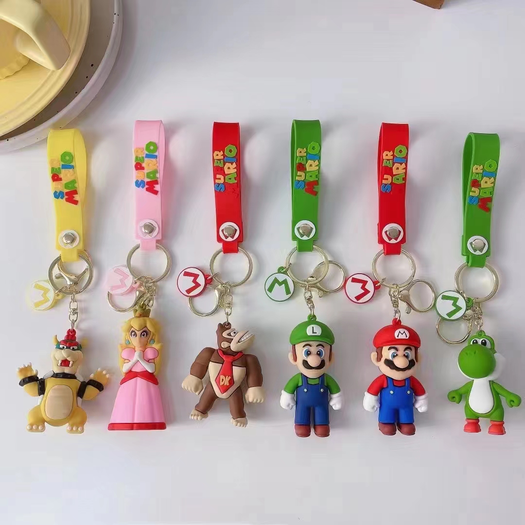 super mario anime figure keychain price for 1 pcs