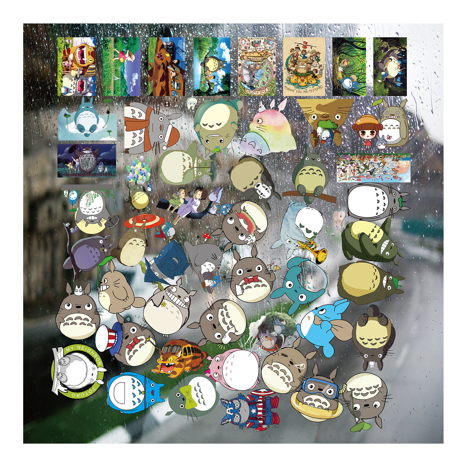 TOTORO anime 3D sticker price for a set of 50pcs