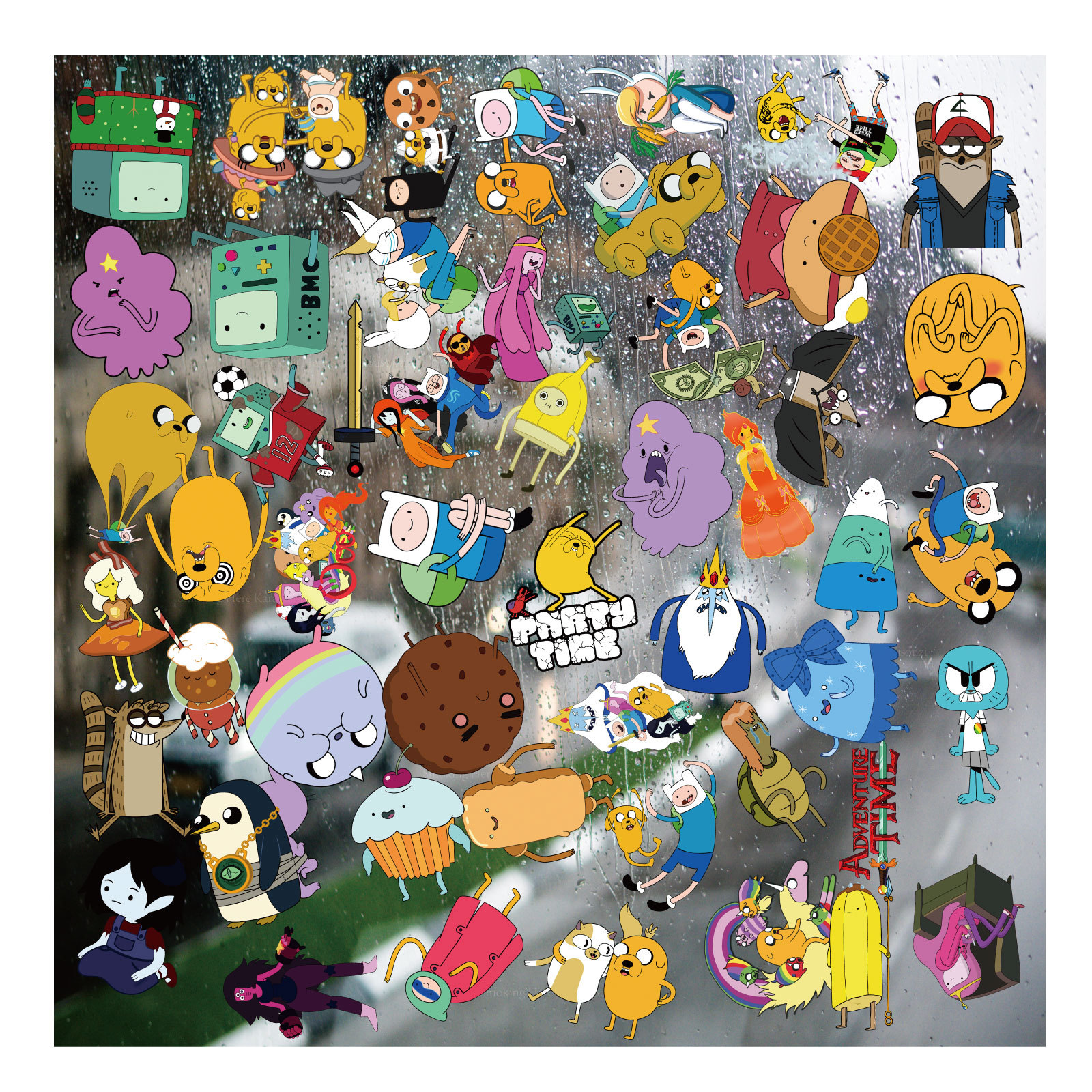 Adventure Time anime 3D sticker price for a set of 29- 50pcs