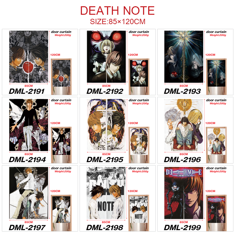 Death Note anime door curtain 85*120cm