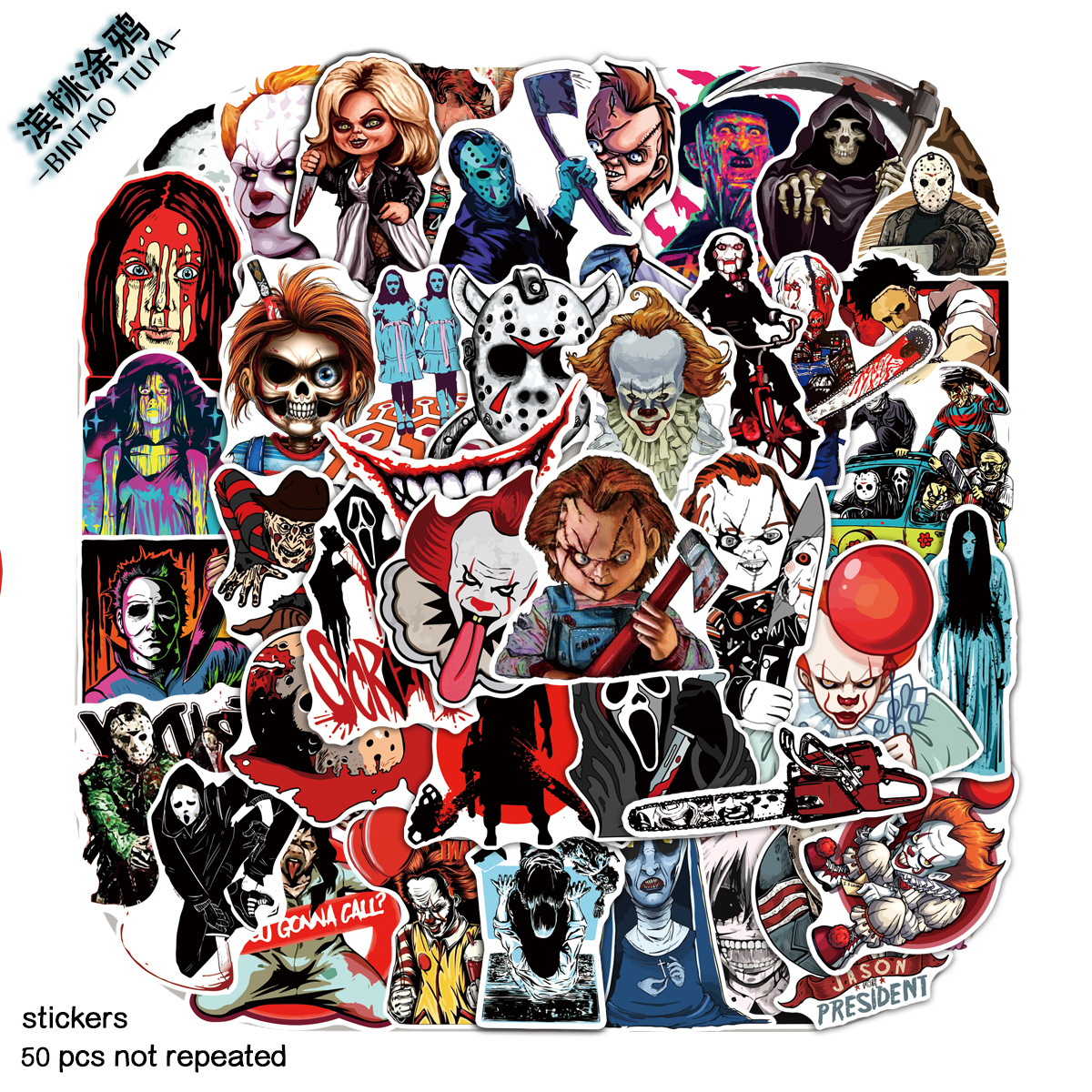 Joker anime waterproof stickers (50pcs a set)