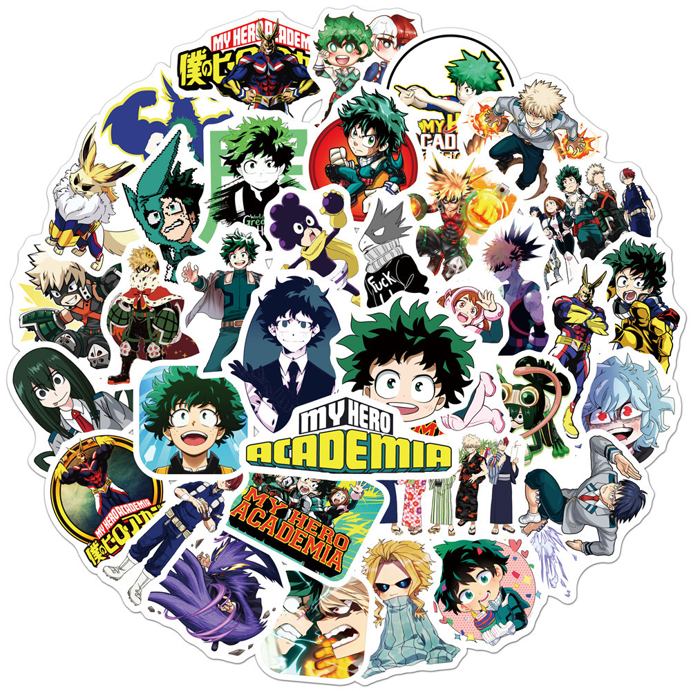 My Hero Academia anime waterproof stickers (50pcs a set)