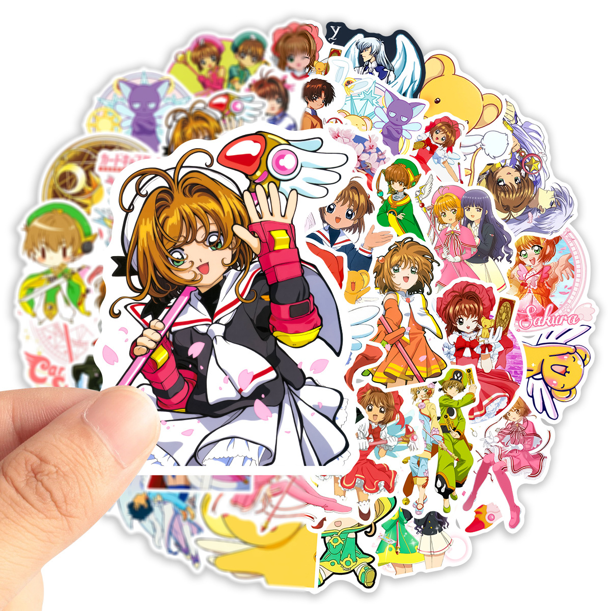 Card Captor Sakura anime waterproof stickers (50pcs a set)